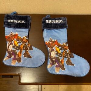Bundle of two Transformers Christmas stockings